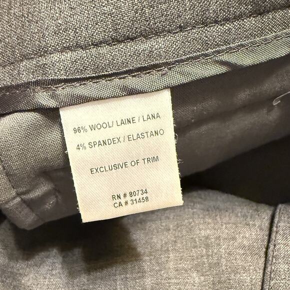 Vintage Y2K Capri Pants Size 8 Wool Tailored Carrie Bradshaw 90s - Picture 12 of 13